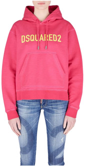 Dsquared2 Fuchsia Hoodie Dsquared2 , Pink , Dames - XS