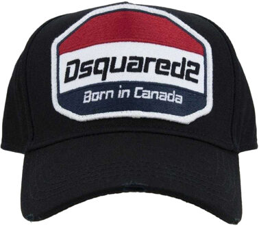Dsquared2 Geboren In Canada Logo Pet (Zwart) - maat