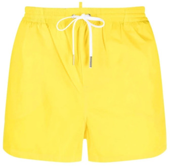 Dsquared2 Gele Icon Logo Zwembroek Dsquared2 , Yellow , Heren - L,M