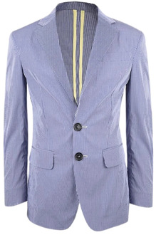 Dsquared2 Geruite Blazer Vest voor Dames Dsquared2 , Blue , Dames - S,Xs
