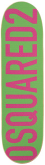 Dsquared2 Groen en Roze Skateboard Deck voor Vrouwelijke Skateboarders Dsquared2 , Multicolor , Unisex - ONE Size