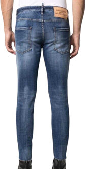 Dsquared2 Heren Cool Guy Cropped Jeans (Blauw)