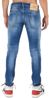 Dsquared2 Heren Cropped Slim Jeans (Blauw) - maat