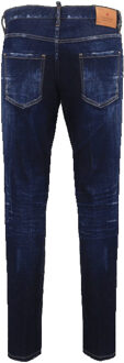 Dsquared2 Heren dark clean wash skater Blauw - 48