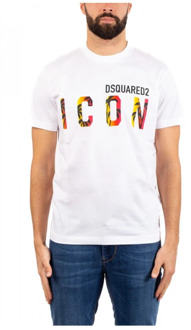 Dsquared2 Heren Dsquared T-Shirt Dsquared2 , White , Heren - XL