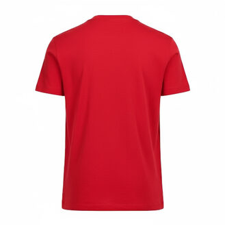 Dsquared2 Heren Maple Leaf Logo T-Shirt (Rood/Wit) - 5XL