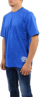 Dsquared2 Heren t-shirt - maat XL Blauw
