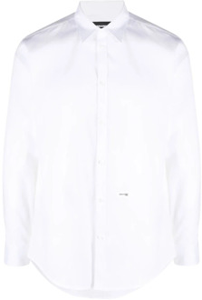 Dsquared2 Het Elegante Witte Overhemd Dsquared2 , White , Heren - M