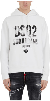Dsquared2 Hoodie Dsquared2 , White , Heren - Xl,M
