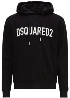 Dsquared2 Hoodie - Iconisch Logo, Zwart Dsquared2 , Black , Heren - Xl,L,M,S