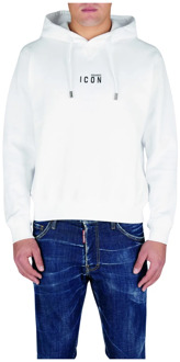 Dsquared2 Hoodies Dsquared2 , White , Heren - 2Xl,Xl