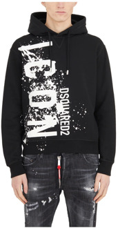 Dsquared2 Icon Hoodie Dsquared2 , Black , Heren - Xl,L,M