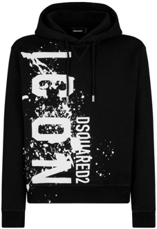 Dsquared2 Icon Splash Cool Fit Sweaters Dsquared2 , Black , Heren