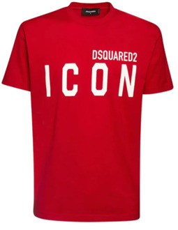 Dsquared2 Icon T-shirt met logoprint Rood