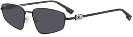 Dsquared2 Icon Zonnebril 0015/s Dsquared2 , Gray , Heren - 60 MM