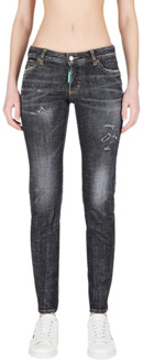 Dsquared2 Jennifer Elastische Slim-fit Jeans Dsquared2 , Gray , Dames - S,Xs