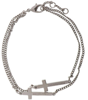 Dsquared2 Jesus Double armband Zilver - M