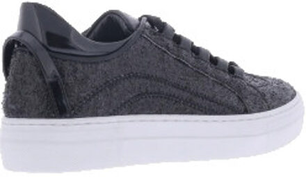 Dsquared2 Kids 551 low top lace tennis sneake - maat 37 Zwart