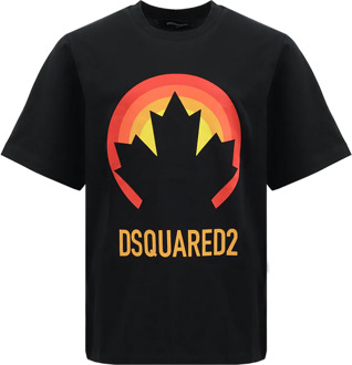 Dsquared2 Kids slouch fit maglietta Zwart - 140