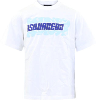 Dsquared2 Kids slouch fit t-shirt Wit - 140