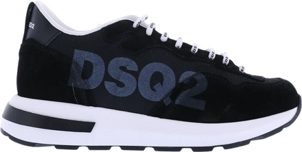 Dsquared2 Kids sneakers running sole lace dsq Zwart - 36