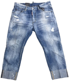 Dsquared2 Klassieke Straight Jeans Dsquared2 , Blue , Heren - XS