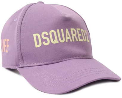 Dsquared2 Lavendel Paarse Logo Baseball Cap Dsquared2 , Purple , Dames - ONE Size