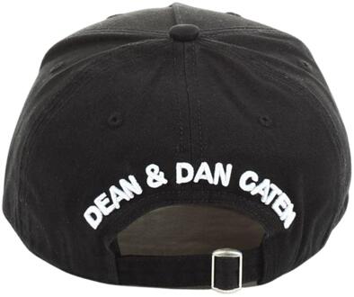 Dsquared2 Logo honkbalpet (Zwart/Wit) - One Size