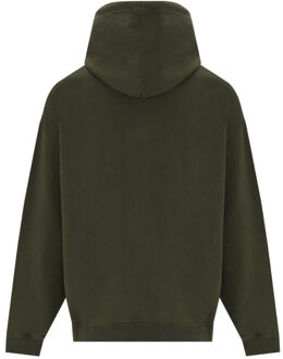 Dsquared2 losse pasvorm Santa Dan logo groene hoodie - maat M