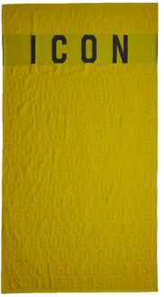Dsquared2 Luxe Handdoek Dsquared2 , Yellow , Unisex - ONE Size