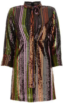 Dsquared2 Multicolor pailletten mini jurk Dsquared2 , Multicolor , Dames - S,Xs,2Xs