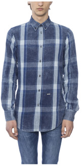 Dsquared2 Normaal shirt Dsquared2 , Blue , Heren
