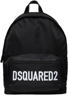 Dsquared2 Nylon Rugzak Dsquared2 , Black , Heren - ONE Size