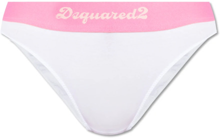 Dsquared2 Onderbroeken met logo Dsquared2 , White , Dames - Xl,L,M,S