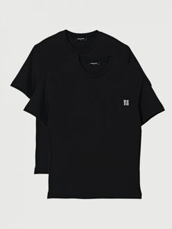 Dsquared2 Pocket Logo T-shirt Korte Mouw Zwart