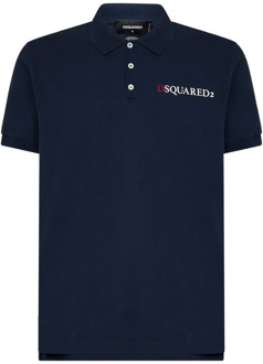 Dsquared2 Polo Shirts Dsquared2 , Blue , Heren - Xl,L,M,S
