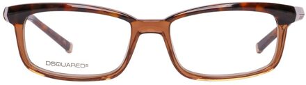 Dsquared2 Rechthoekige Bril Schildpad Dq5034 - maat Bruin