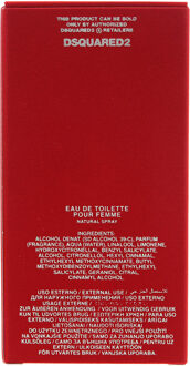 Dsquared2 Red Wood pour Femme - Eau de toilette - 100 ml - Damesparfum