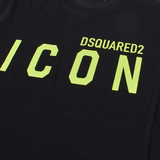 Dsquared2 Relax Icon DQ1697D0-0MMDQ Jongens Korte Mouwen T-Shirt Zwart - 4J / 104cm