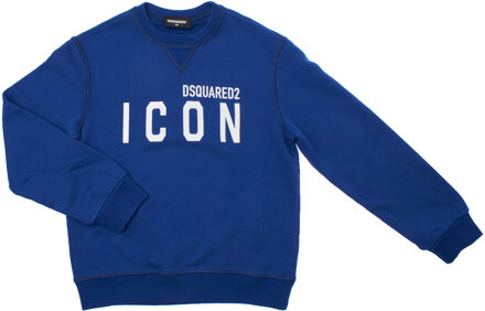 Dsquared2 Relax Icoon Crew Hals Sweatshirt DQ049UD0-02YDQ Boy Blauw