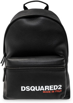 Dsquared2 Rugzak met logo Dsquared2 , Black , Heren - ONE Size
