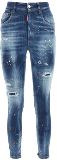 Dsquared2 Skinny Jeans Dsquared2 , Blue , Dames - Xs,3Xs,2Xs