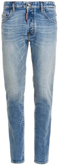Dsquared2 Slim Fit Blauwe Jeans Dsquared2 , Blue , Heren - 2Xl,Xl,L,S,Xs