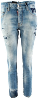 Dsquared2 Slim-fit Blauwe Jeans voor Mannen Dsquared2 , Blue , Heren - S