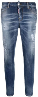 Dsquared2 Slim-Fit Dames Jeans Dsquared2 , Blue , Dames - M,S,Xs