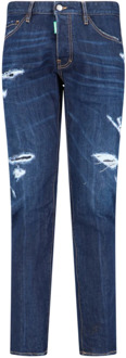 Dsquared2 Slim Fit Denim Jeans Dsquared2 , Blue , Heren - Xl,L,M,3Xl