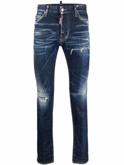 Dsquared2 Slim-Fit Denim Jeans voor Heren Dsquared2 , Blue , Heren - 2Xl,Xl,L,M,S,3Xl
