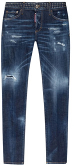 Dsquared2 Slim-Fit Denim Jeans voor Heren Dsquared2 , Blue , Heren - XS