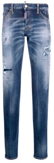 Dsquared2 Slim-fit Jeans - Blauw, Maat 44 Dsquared2 , Blue , Heren - Xl,Xs