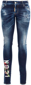 Dsquared2 Slim-fit Jeans Dsquared2 , Blue , Dames - M,S,Xs,2Xs